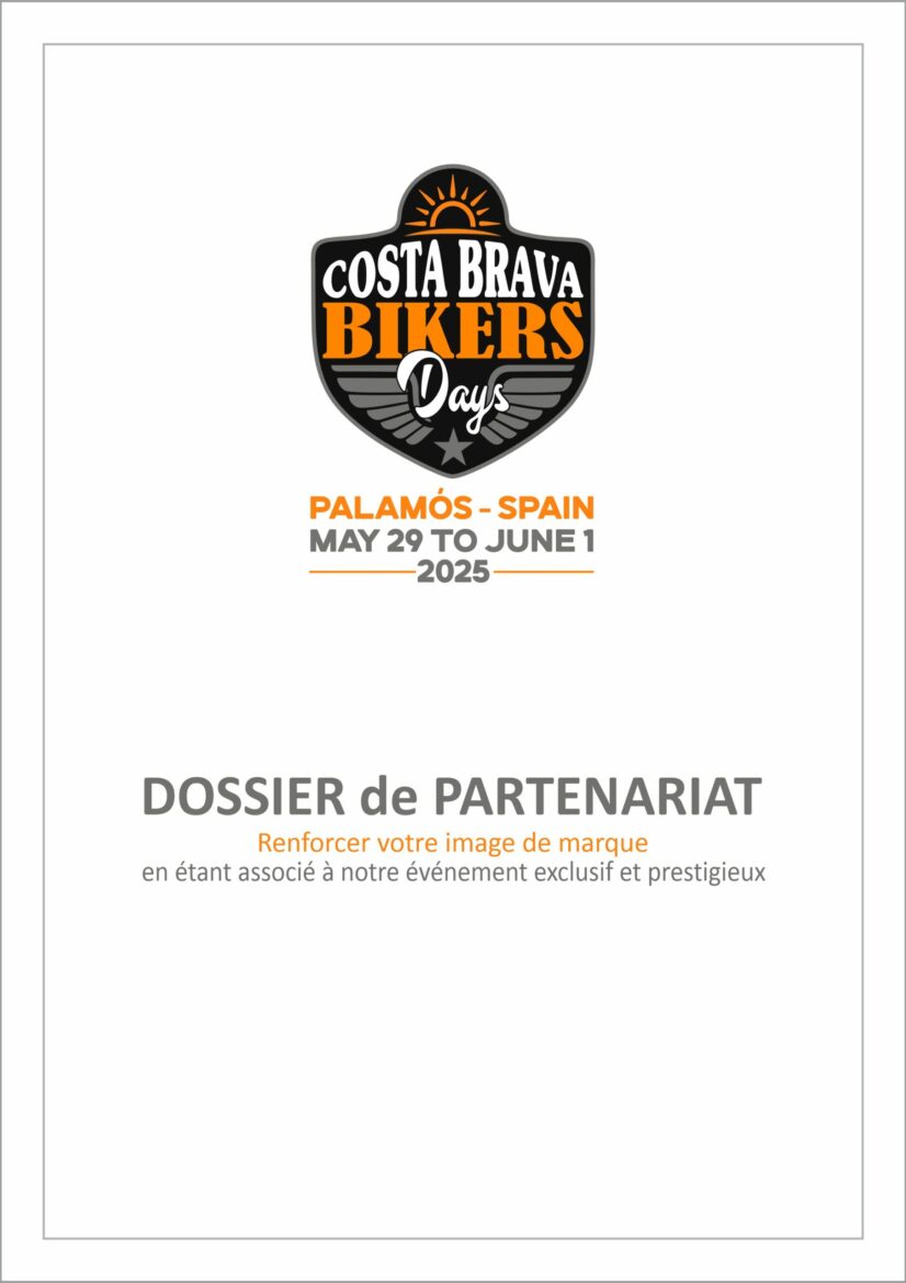 Dossier partenariat - Costa Brava Bikkers Days 2025 - Palamós - 1